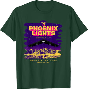 The Phoenix Lights Alien Believer Spaceship UFO Men & Women T-Shirt - T-Shirt | Forest