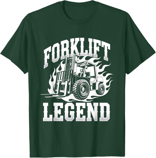 Forklift Operator Forklift Driver Forklift Legend T-Shirt - T-Shirt | Forest