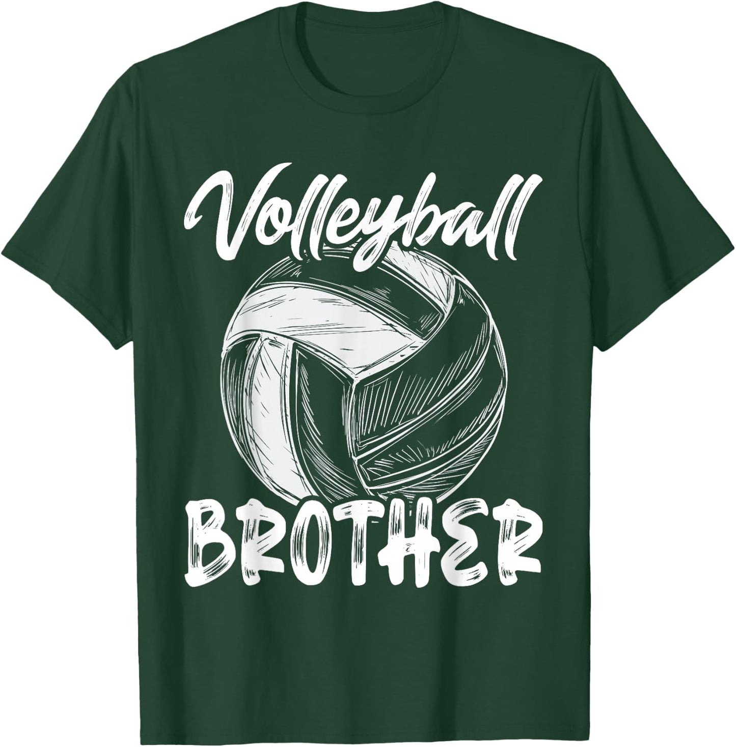 Brother Family Matching Volleyball Player T-Shirt - T-Shirt | Forest