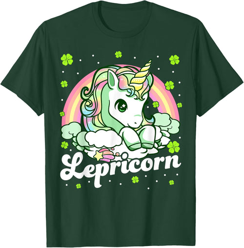 Lepricorn Rainbow St Patricks Day Unicorn Girls Kids Teacher