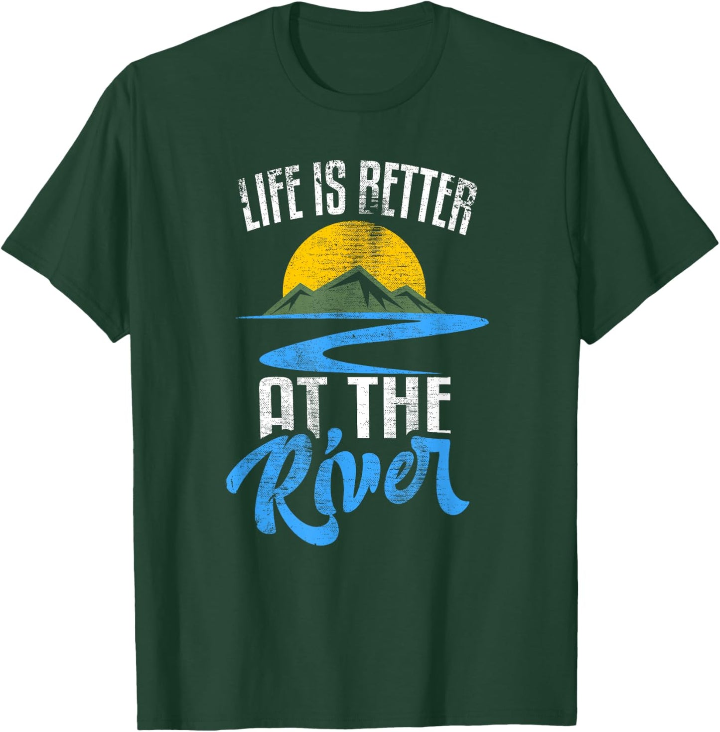 Life is Better at The River Nature Lover Camping Gift Small T-Shirt - T-Shirt | Forest