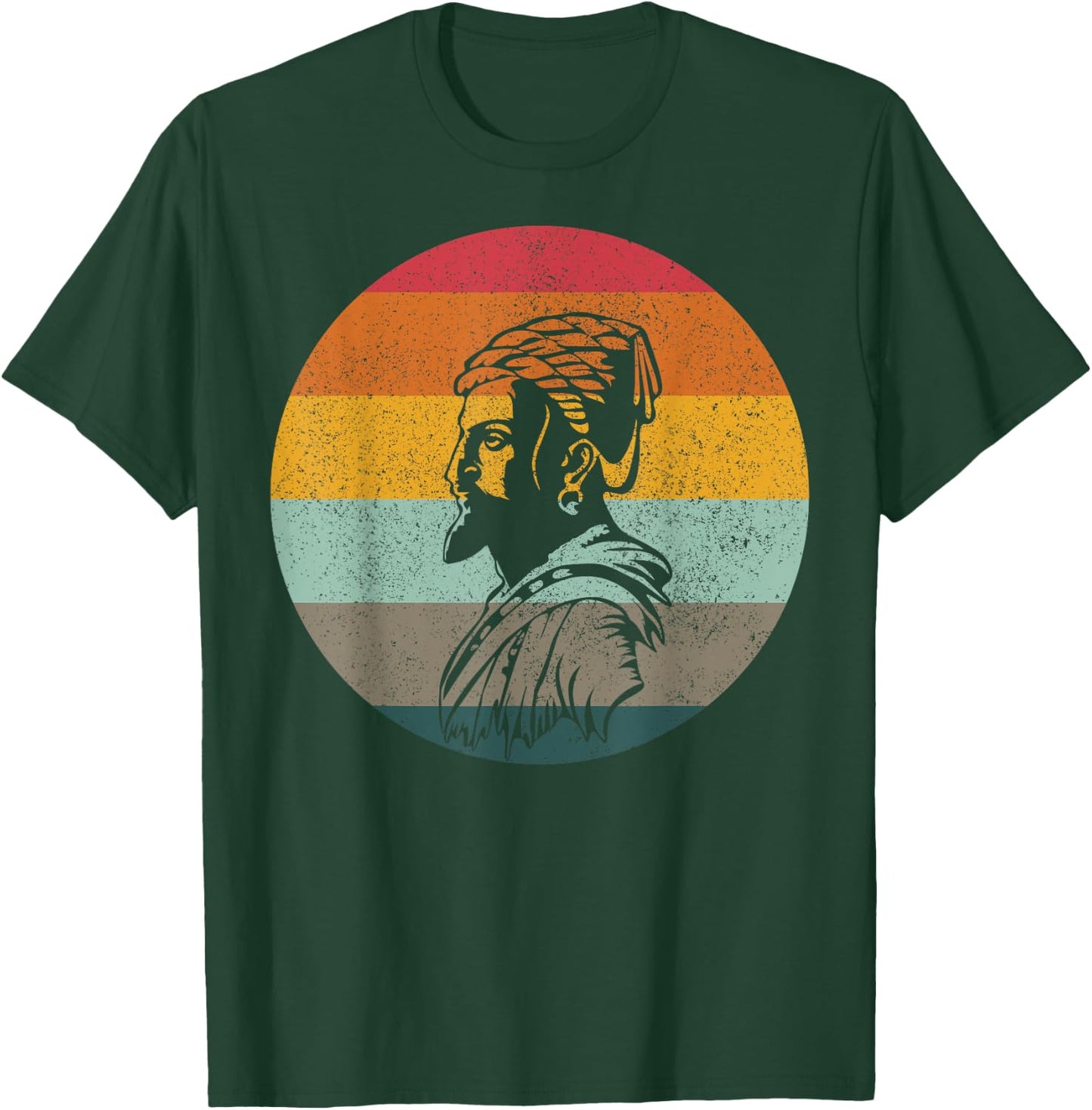 Swag Swami Chatrapati Shivaji Maharaj Vintage Style T-Shirt - T-Shirt | Forest