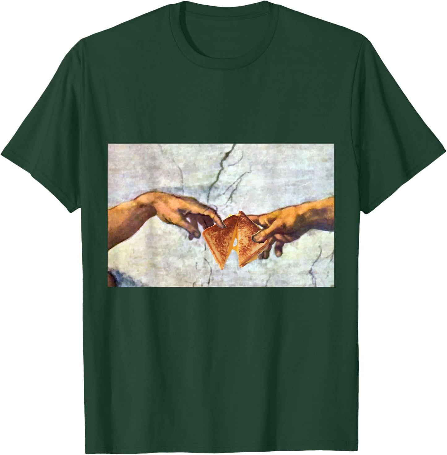 The creation of Adam grilled cheese T-Shirt - T-Shirt | Forest