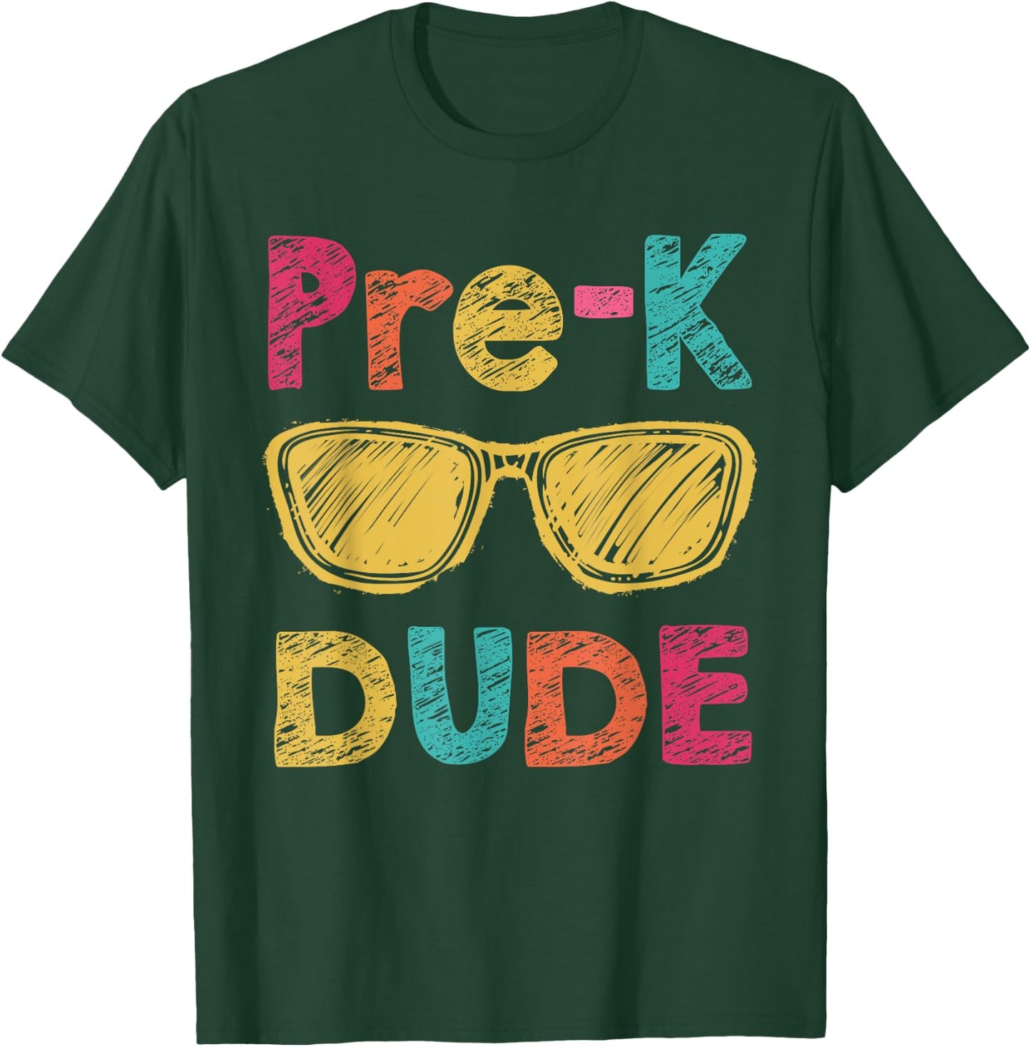 Pre-K Dude Back to School First Day of Preschool Gifts T-Shirt - T-Shirt | Forest