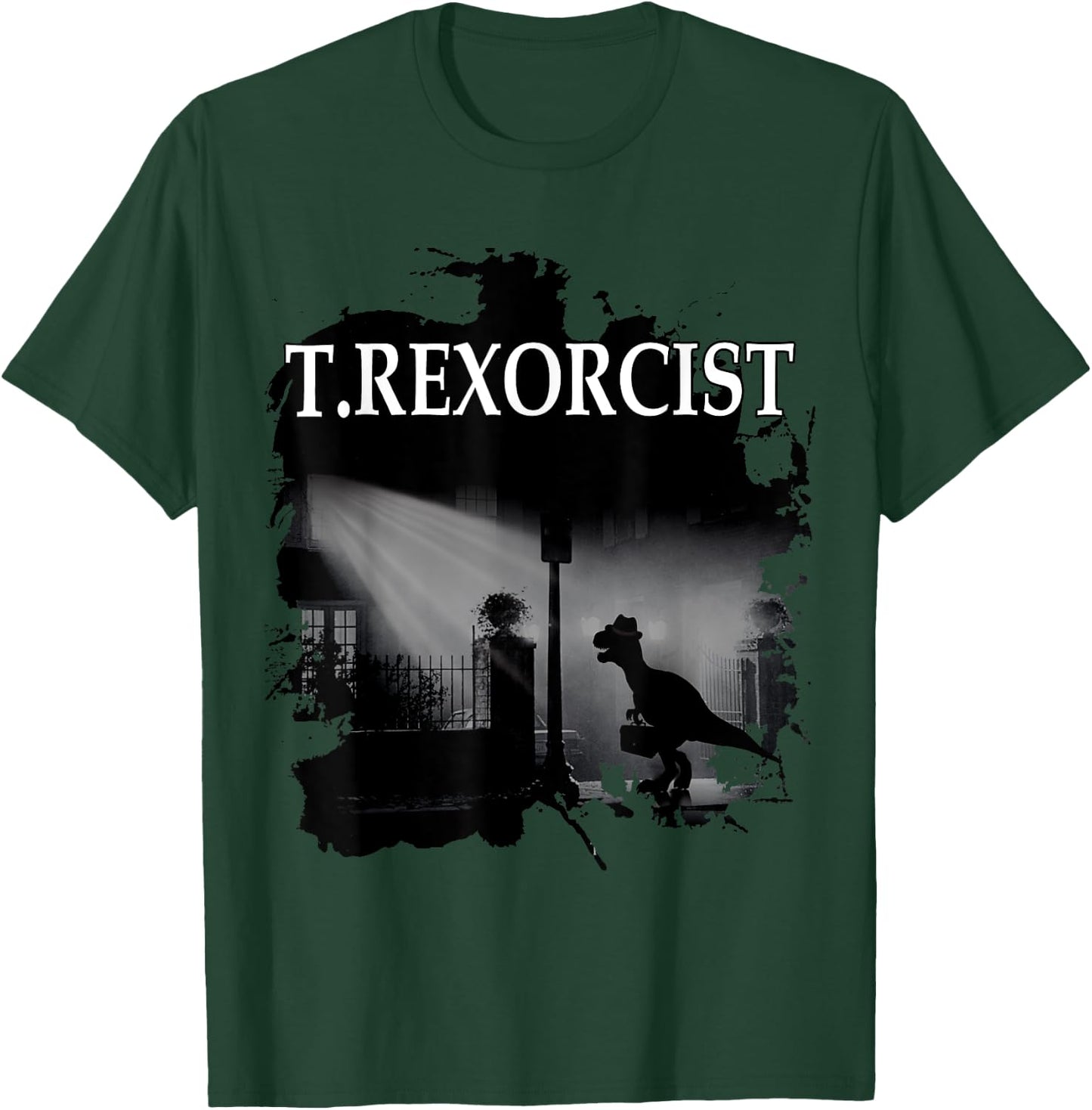 Tyrannosaurus Rex Shirt - T.rexorcist Dinosaur Parody T-Shirt - T-Shirt | Forest