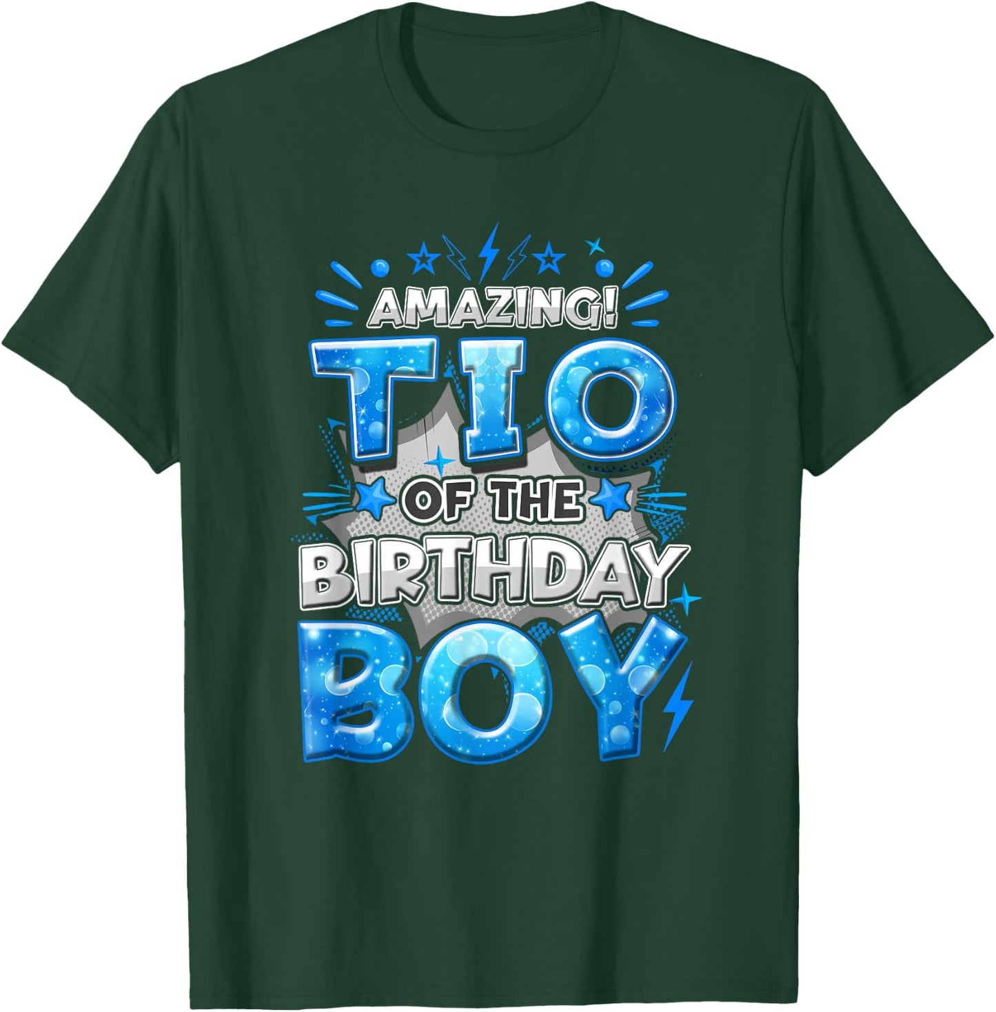 Amazing Tio Of The Birthday Boy Matching Family Party T-Shirt - T-Shirt | Forest