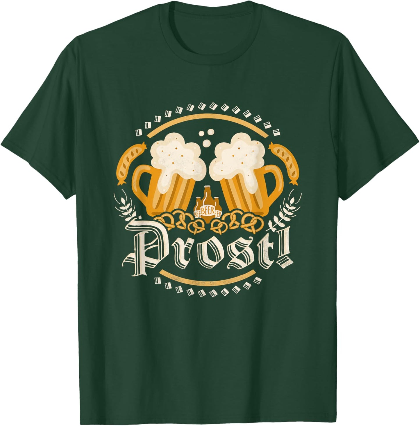 Prost! Beer Day German Oktoberfest T-Shirt - T-Shirt | Forest