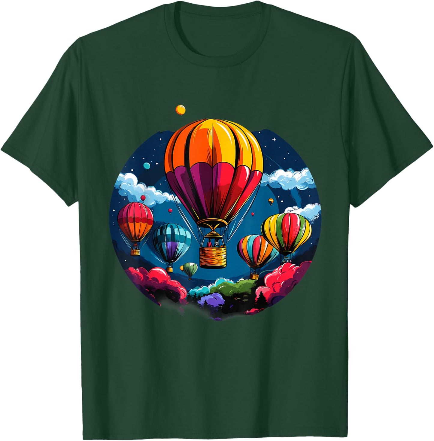Hot Air Balloon Ride Festival Hot Air Ballooning T-Shirt - T-Shirt | Forest