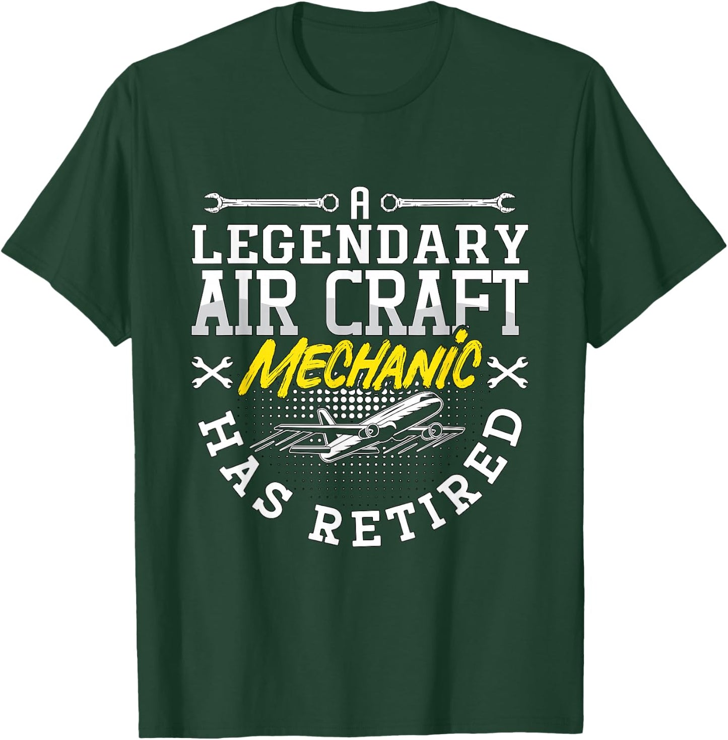 A Legendary Aircraft Mechanic Has Retired Plane Fix Vehicles T-Shirt - T-Shirt | Forest