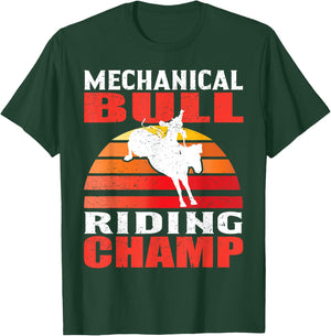 Mechanical Bull Riding T-Shirt - T-Shirt | Forest