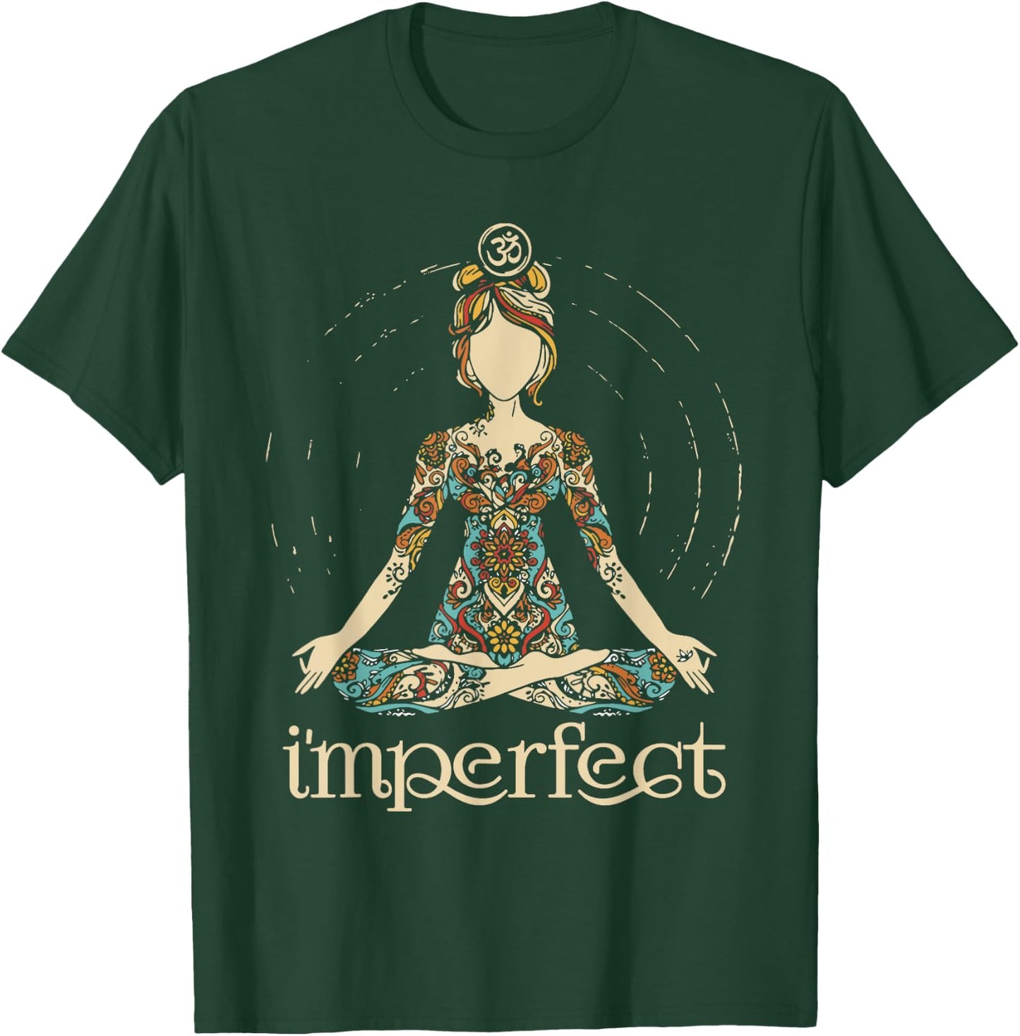 I'm Perfect Women Vintage Namaste Yoga T-Shirt - T-Shirt | Forest
