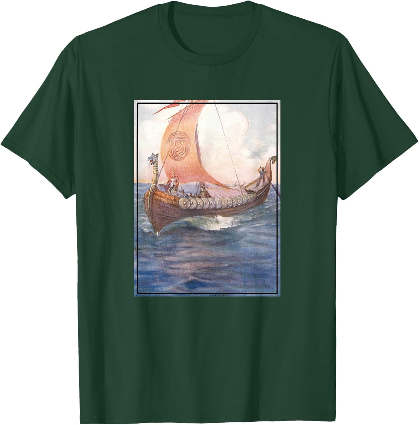 Beowulf Arriving On a Longship (1910) T-Shirt - T-Shirt | Forest