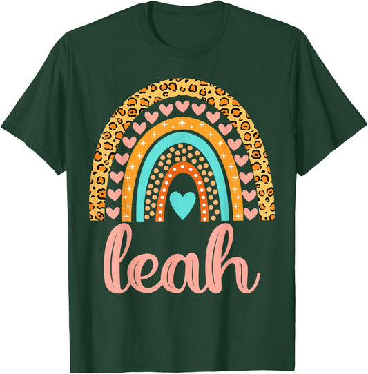 Leah Leah Name Birthday Shirt Gift T-Shirt - T-Shirt | Forest