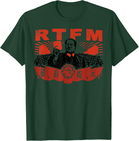 Vintage Chairman Mao RTFM Roy T-Shirt - T-Shirt | Forest