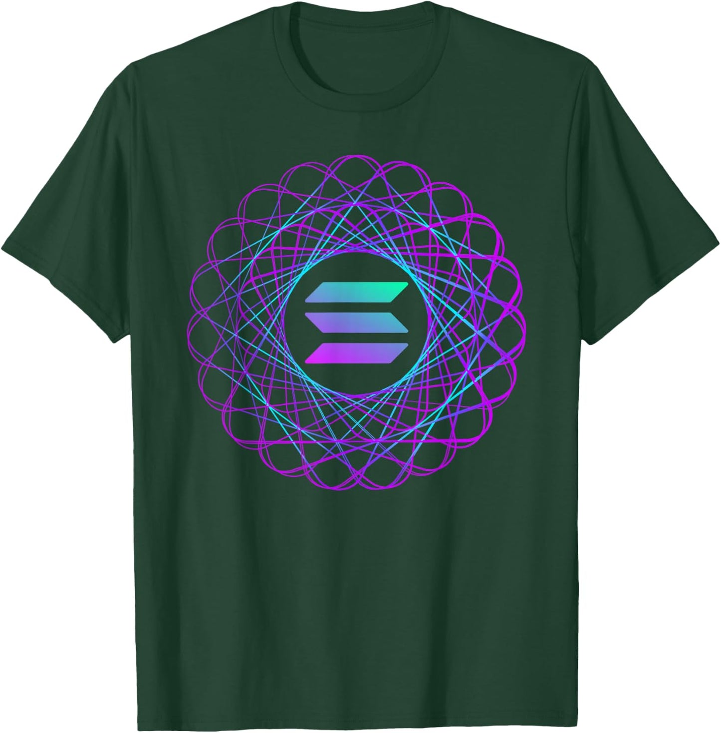 Women Solana Blockchain Cryptocurrency Logo | Solana T-Shirt - T-Shirt | Forest