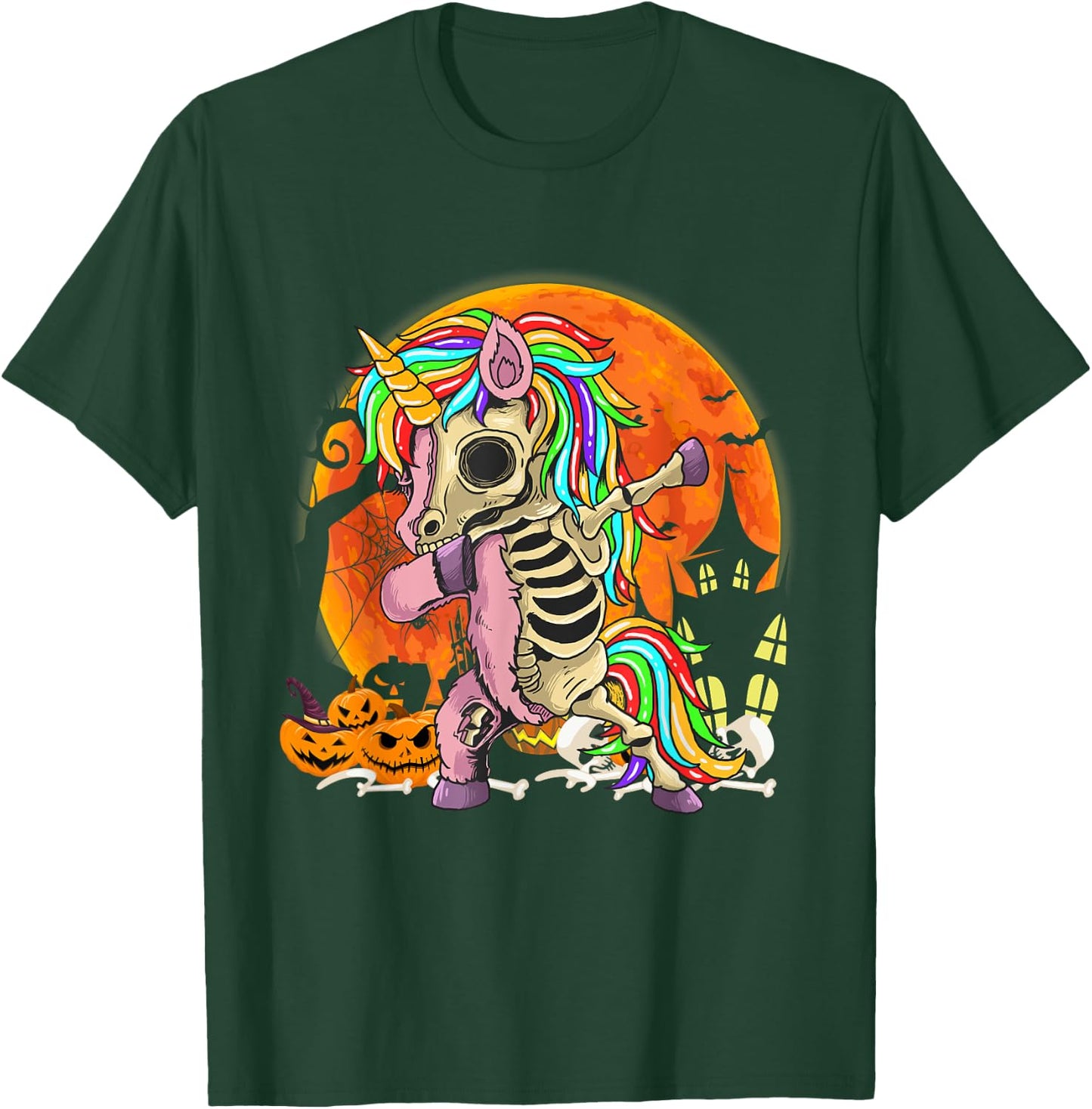 Zombie Unicorn Spooky Halloween boy girl Toddlers Zombiecorn T-Shirt - T-Shirt | Forest