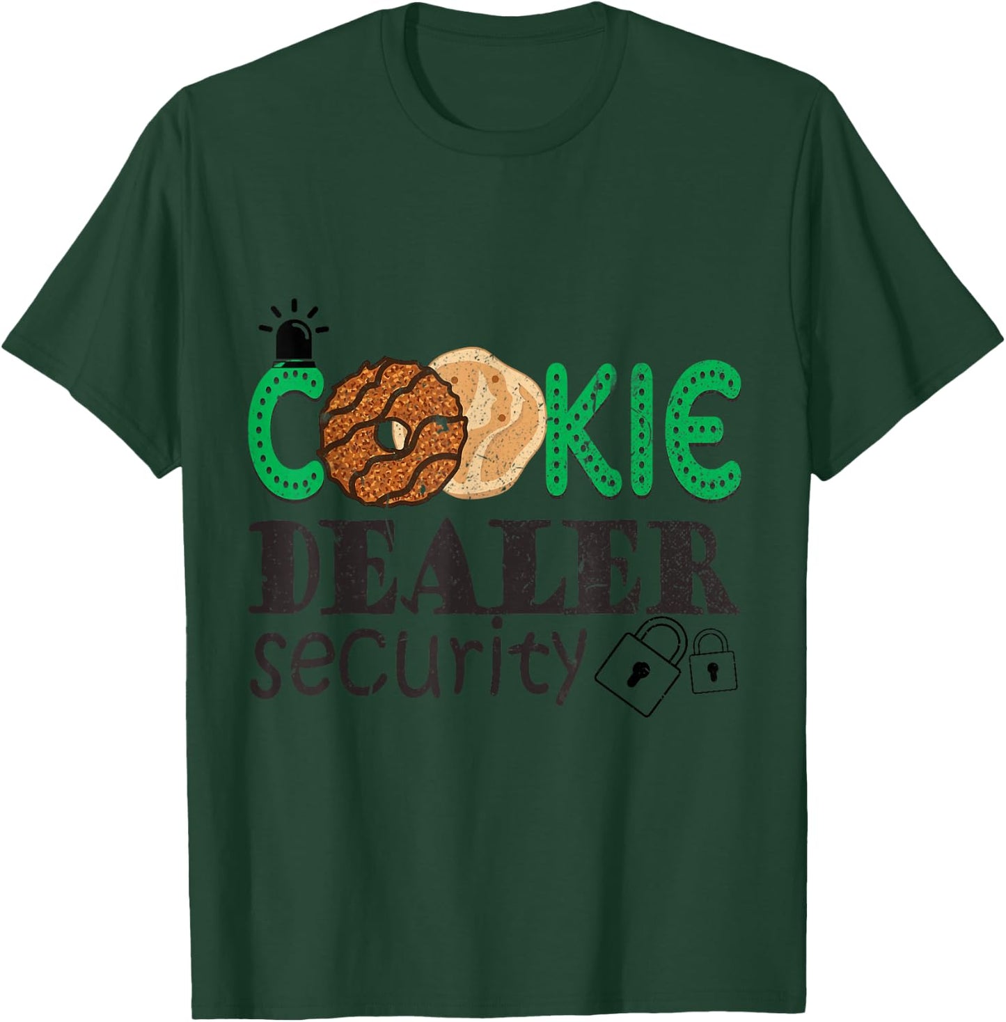 Scout Shirt Cookie Dealer Security Cookie Girl Troop Leader T-Shirt - T-Shirt | Forest
