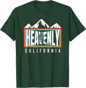 Heavenly Ski California Skiing Lake Tahoe CA Cool Skier Gear T-Shirt - T-Shirt | Forest
