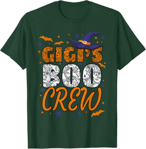 Grandma Gigi's Boo Crew Cute Grandkids Matching Halloween T-Shirt - T-Shirt | Forest