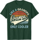 Grampa Like A Grandpa Only Cooler Fathers Day Retro T-Shirt - T-Shirt | Forest