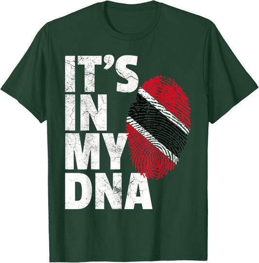 IT'S IN MY DNA Trinidad and Tobago Flag Christmas Gift T-Shirt - T-Shirt | Forest