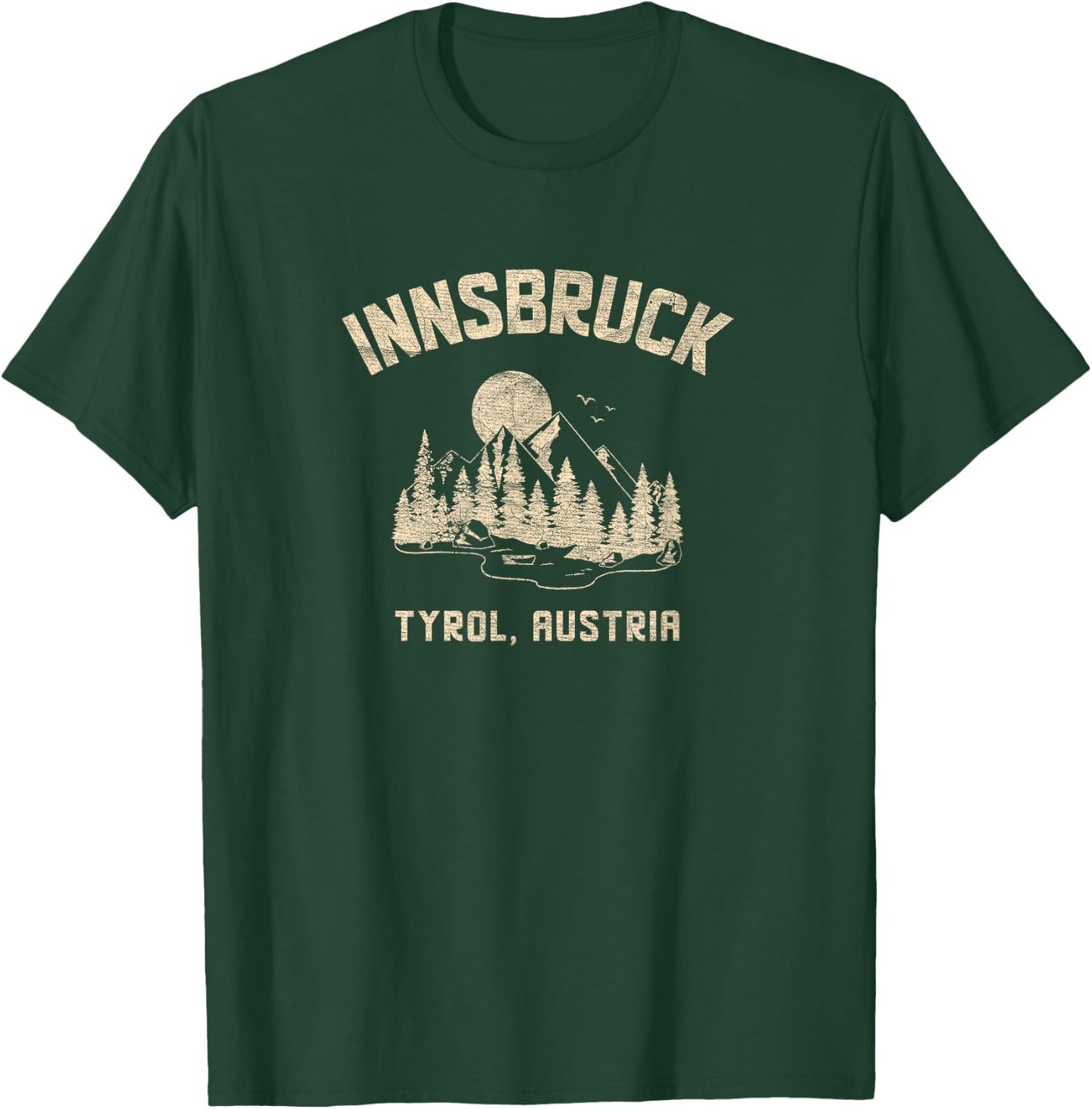 Innsbruck Austria Vintage Vacation in Tyrol T-Shirt - T-Shirt | Forest