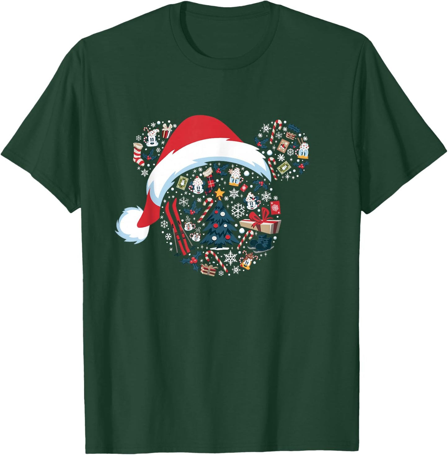 Disney Mickey Mouse Icon Winter Lodge T-Shirt - T-Shirt | Forest