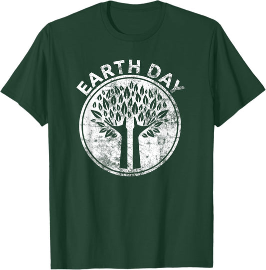 EARTH DAY T SHIRT Hands Tree Lover Nature Men Women Kids T-Shirt - T-Shirt | Forest