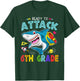 Ready To Attack 6th Grade Boy Back To School Sea Animal T-Shirt - T-Shirt | Forest