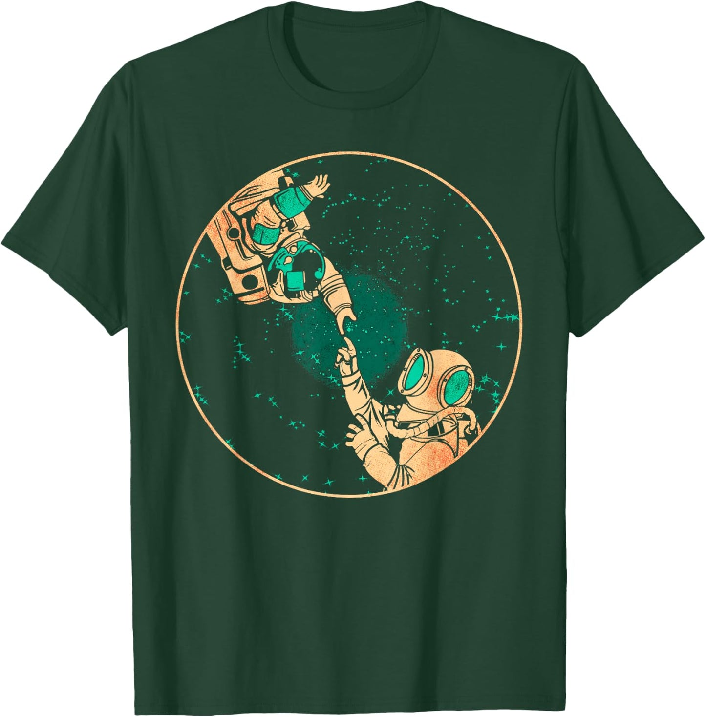 Astronaut Space Travel Deep Sea Diving T-Shirt - T-Shirt | Forest