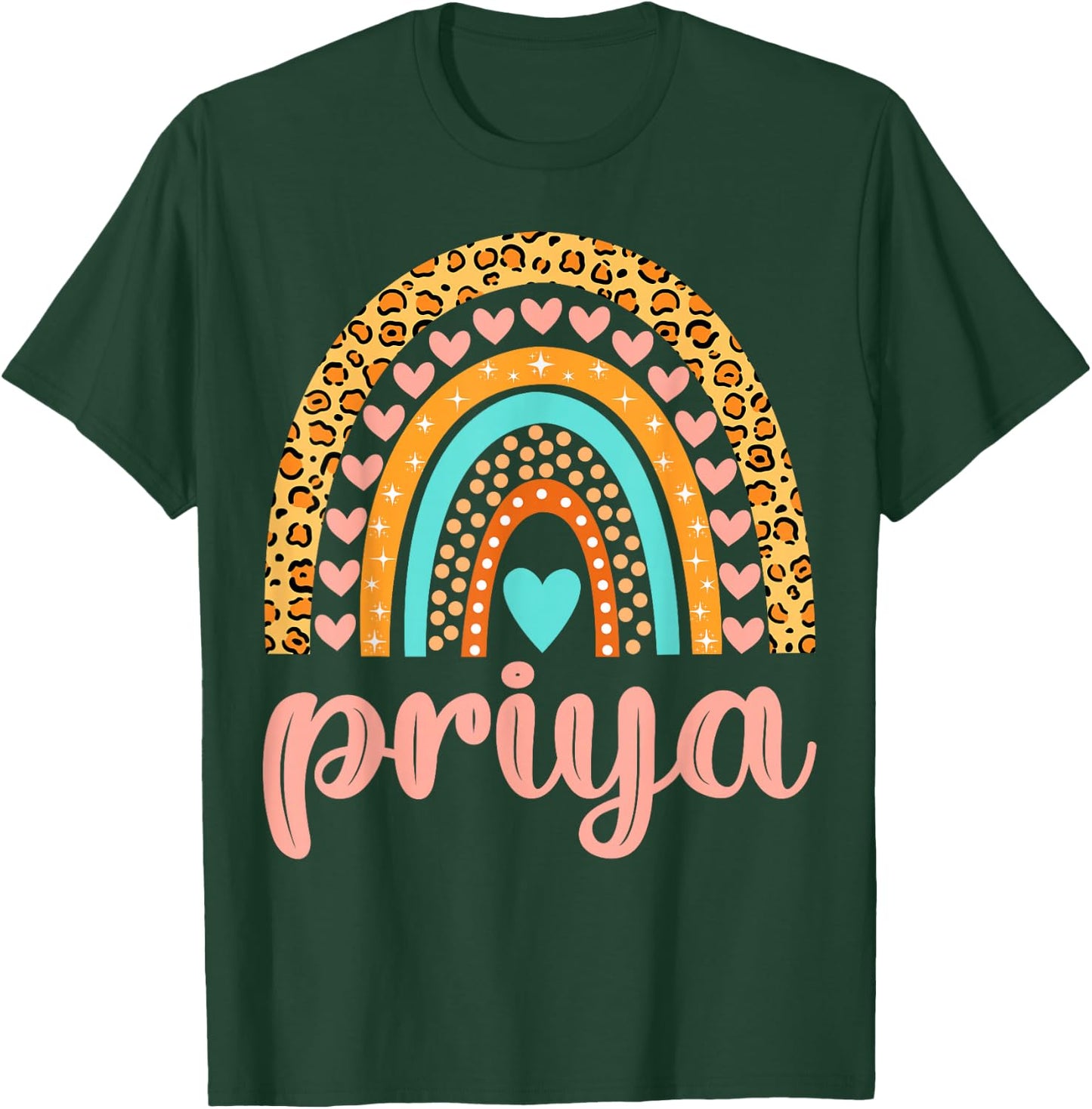 Priya Priya Name Birthday Shirt Gift T-Shirt - T-Shirt | Forest