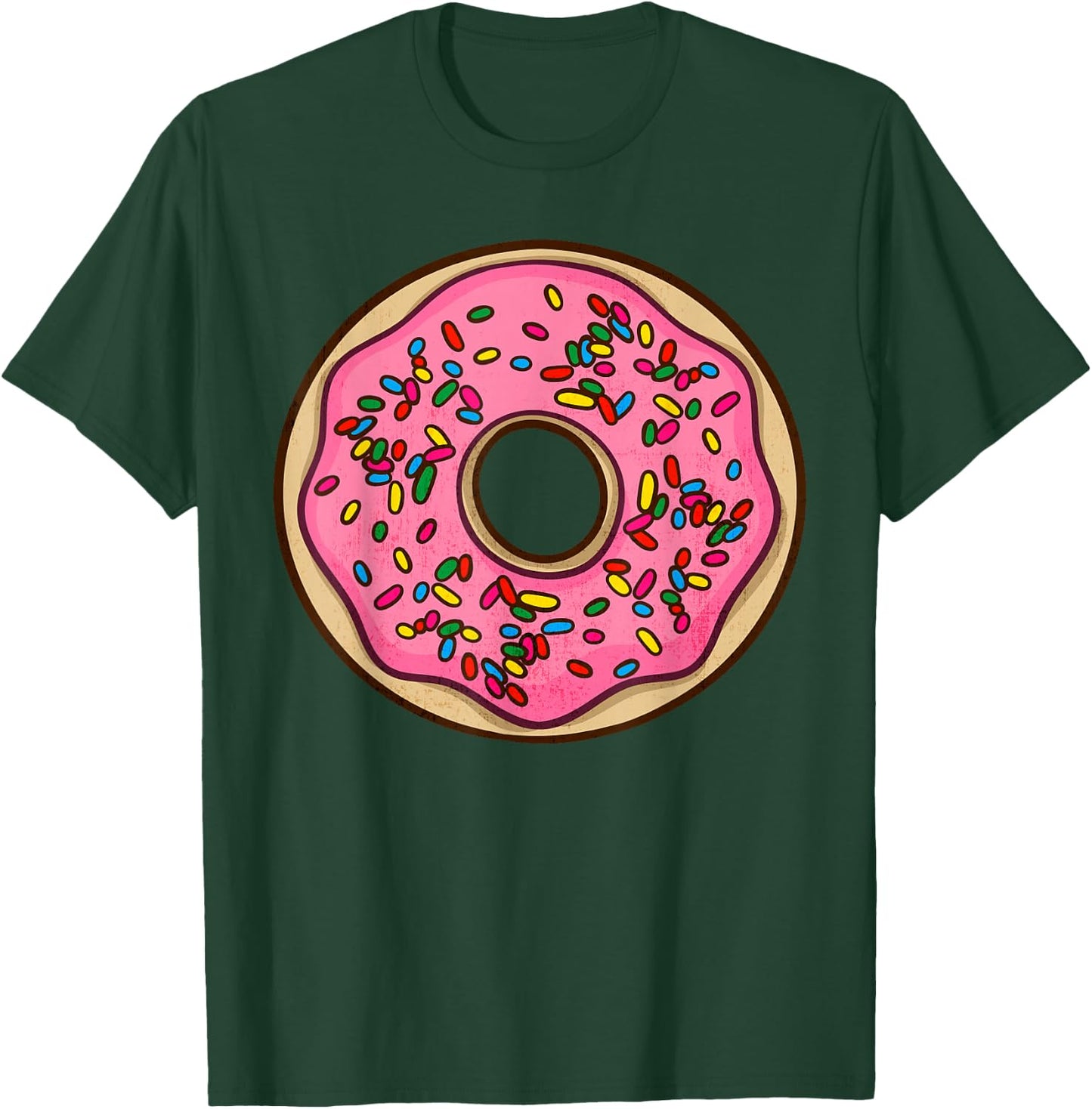 Donut Sprinkles Doughnut Frying Dough Candy Snack Dessert T-Shirt - T-Shirt | Forest