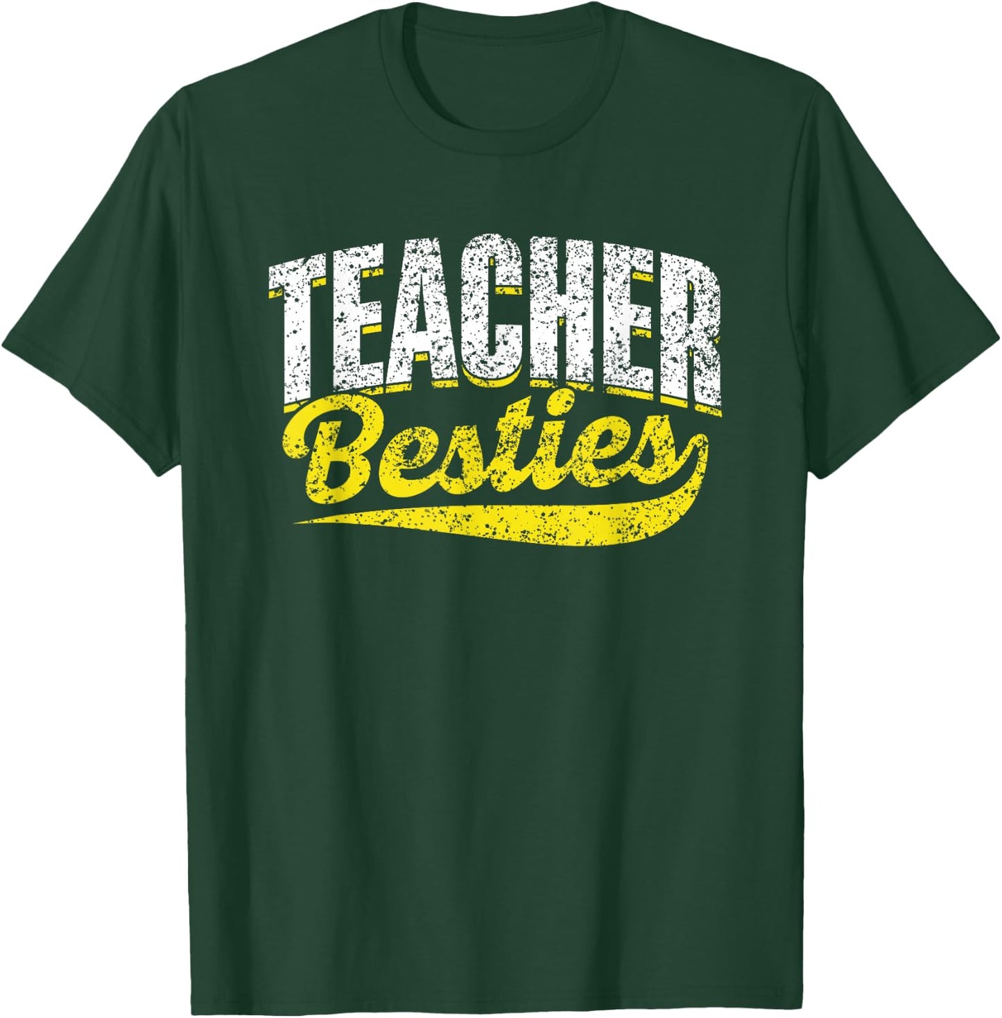 Teacher Besties Friendship Bestie Best Friend Cute Besties T-Shirt - T-Shirt | Forest
