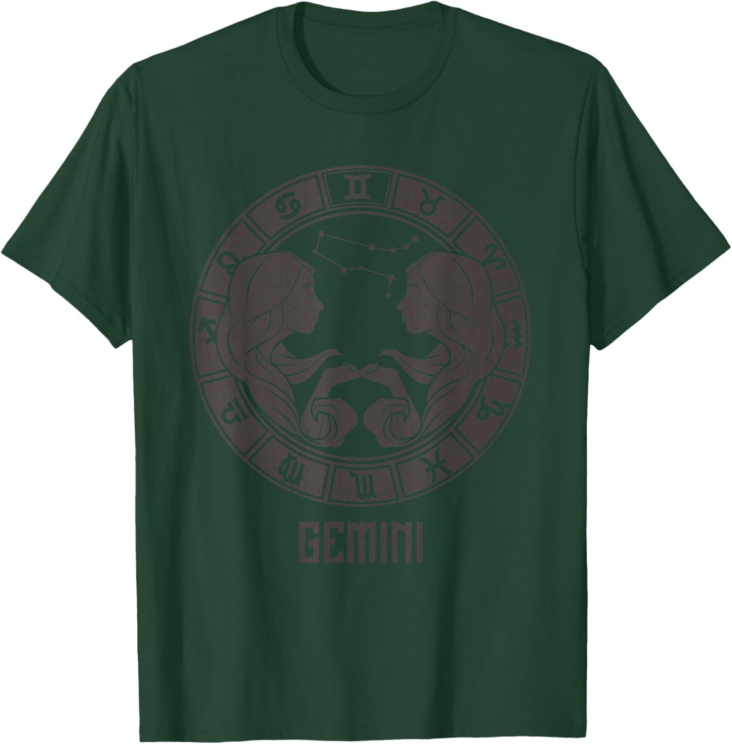 Gemini Zodiac Sign May June Birthday Queen King T-Shirt - T-Shirt | Forest