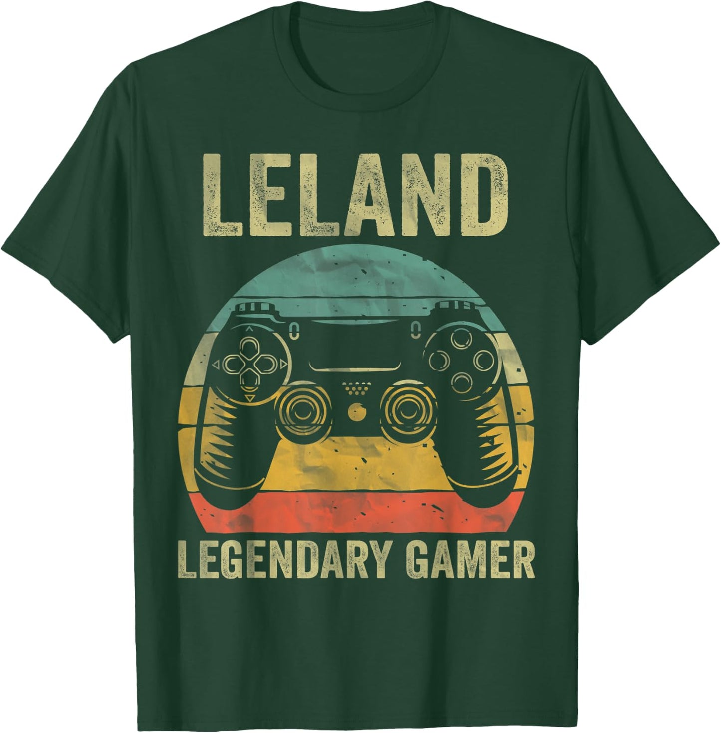 Personalized Legendary Gamer Shirt Leland Name Video Gamer T-Shirt - T-Shirt | Forest