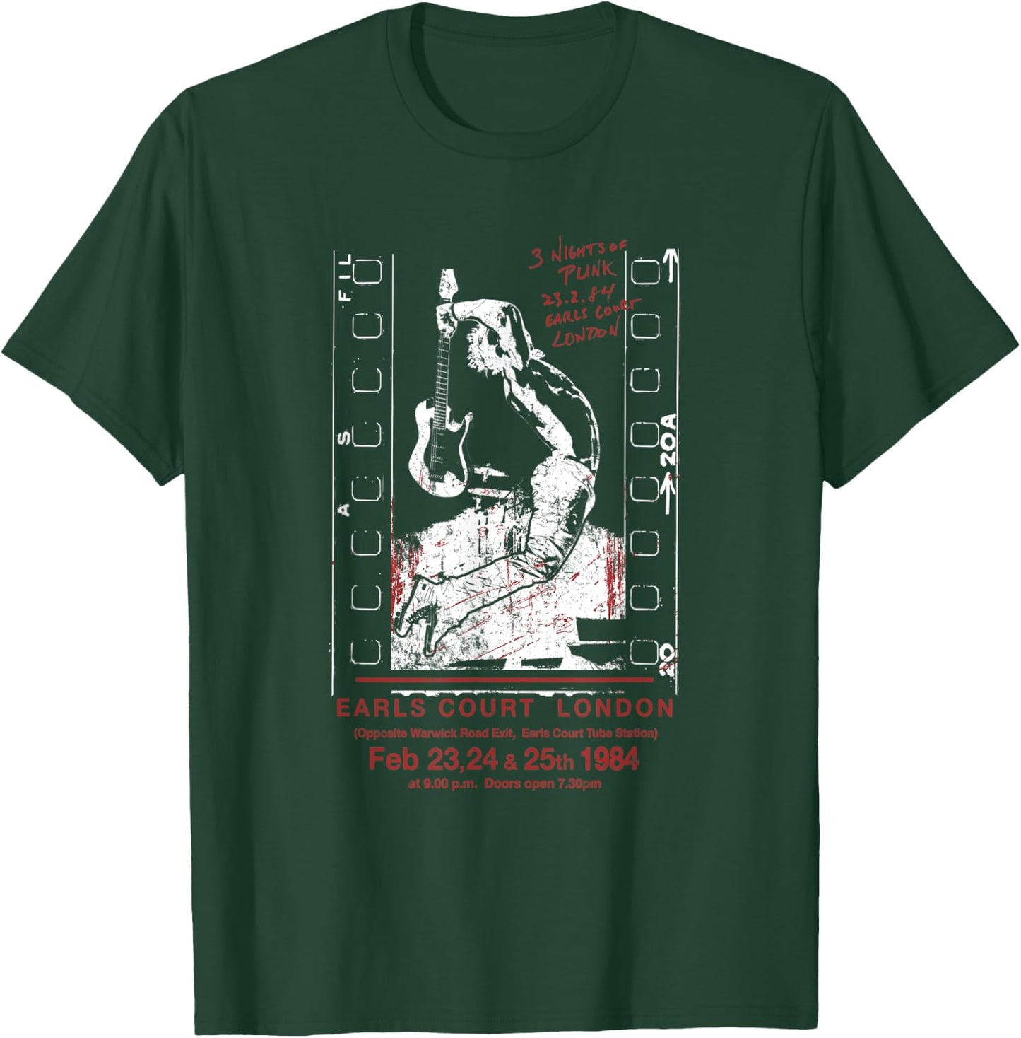 Punk Rock 80's Concert Retro Vintage T-Shirt - T-Shirt | Forest