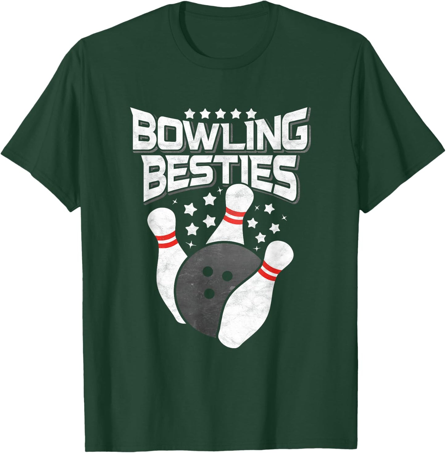 Bowling Besties T-Shirt - T-Shirt | Forest