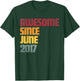 Awesome Since June 2017 9th Birthday - Vintage T-Shirt - T-Shirt | Forest
