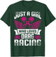 Just a Girl who Loves Drag Racing Drag Race Women T-Shirt - T-Shirt | Forest