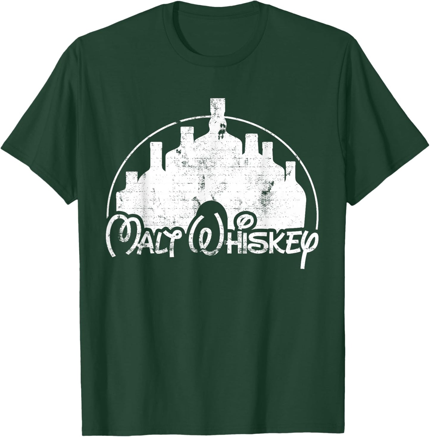 Malt Whiskey, Scotch Or Bourbon Lover - Funny Parody T-Shirt - T-Shirt | Forest