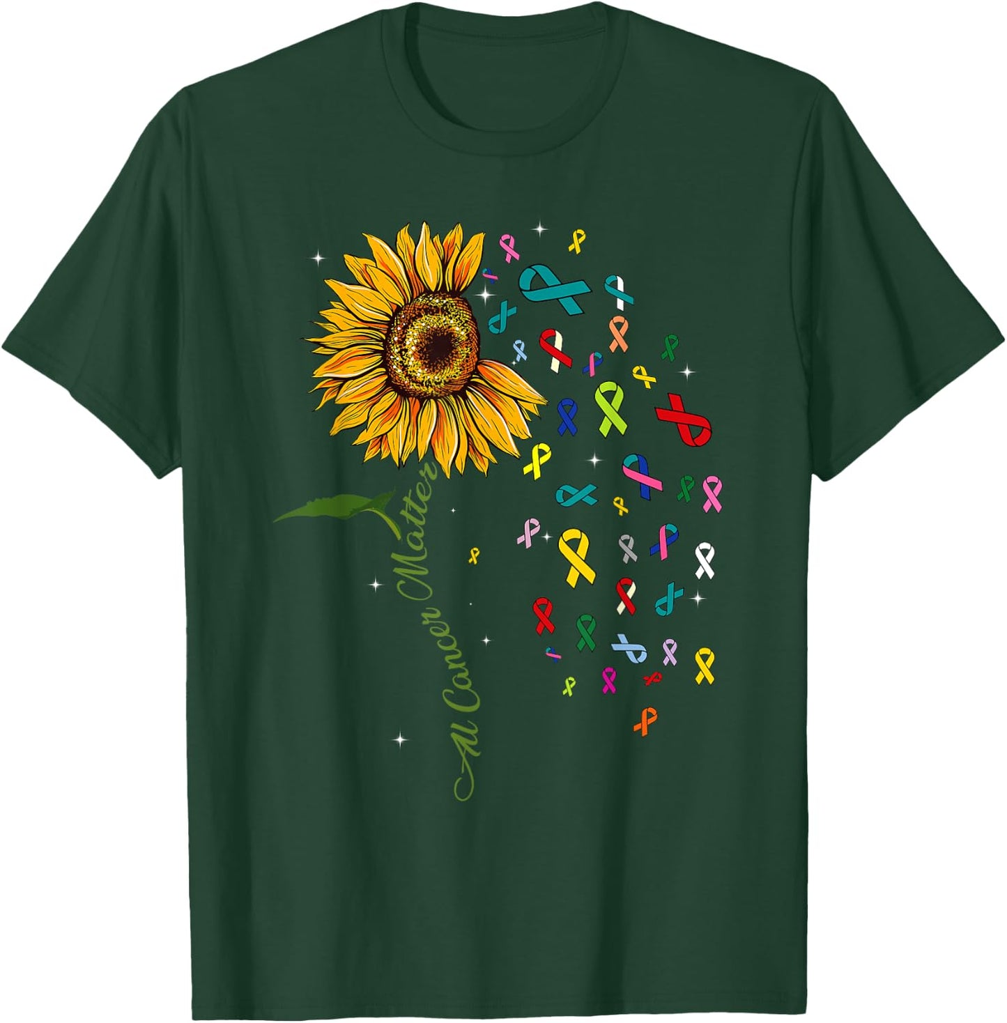 All Cancer Matters Awareness Support I World Cancer Day T-Shirt - T-Shirt | Forest