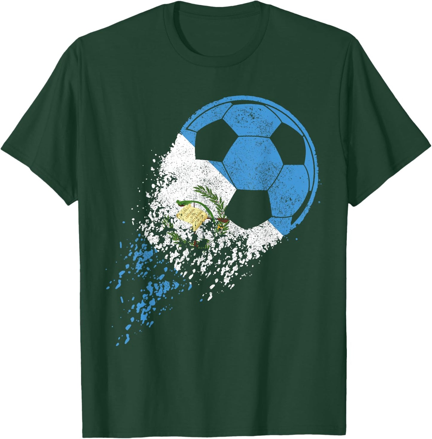 Guatemala Soccer Guatemalan Flag Pride Soccer Player T-Shirt - T-Shirt | Forest