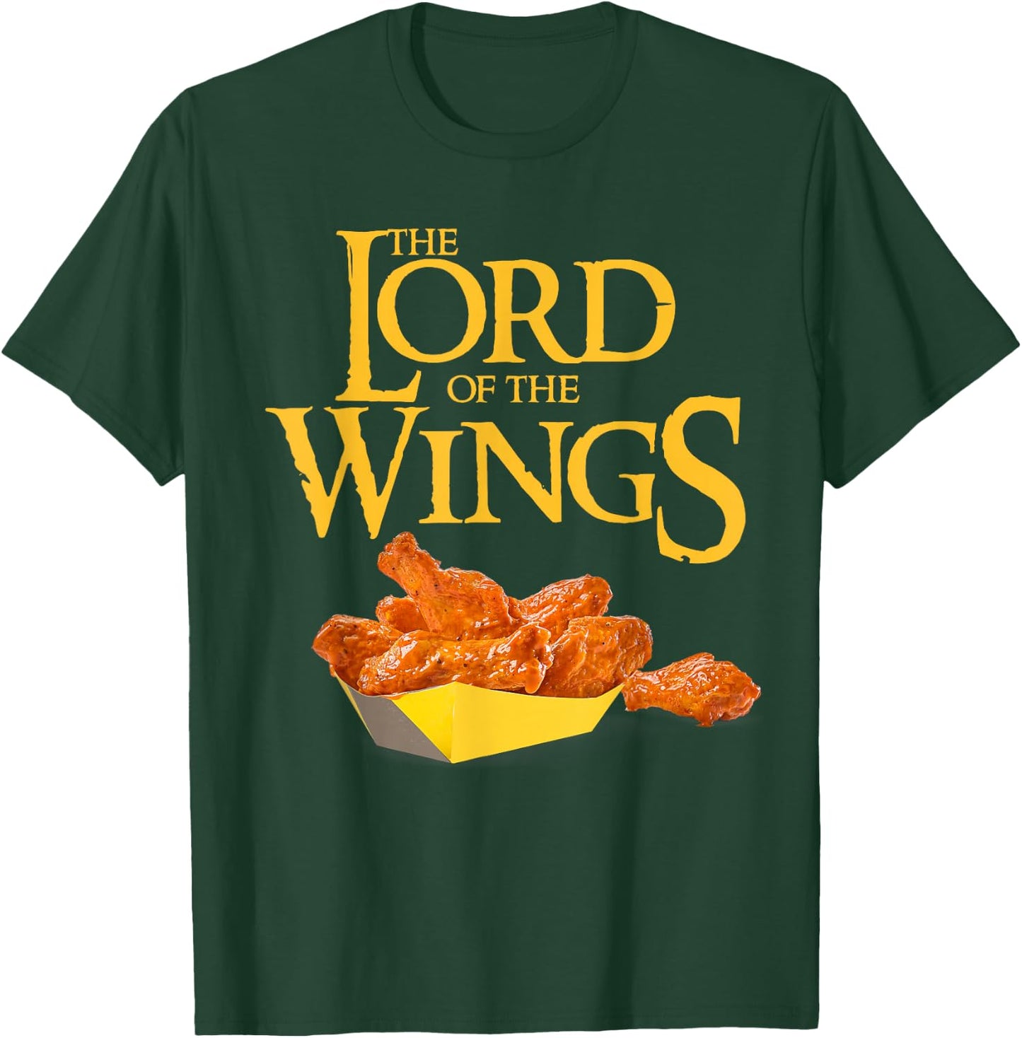 Lord of the Wings BBQ Chicken Wings Lord of the Wings T-Shirt - T-Shirt | Forest