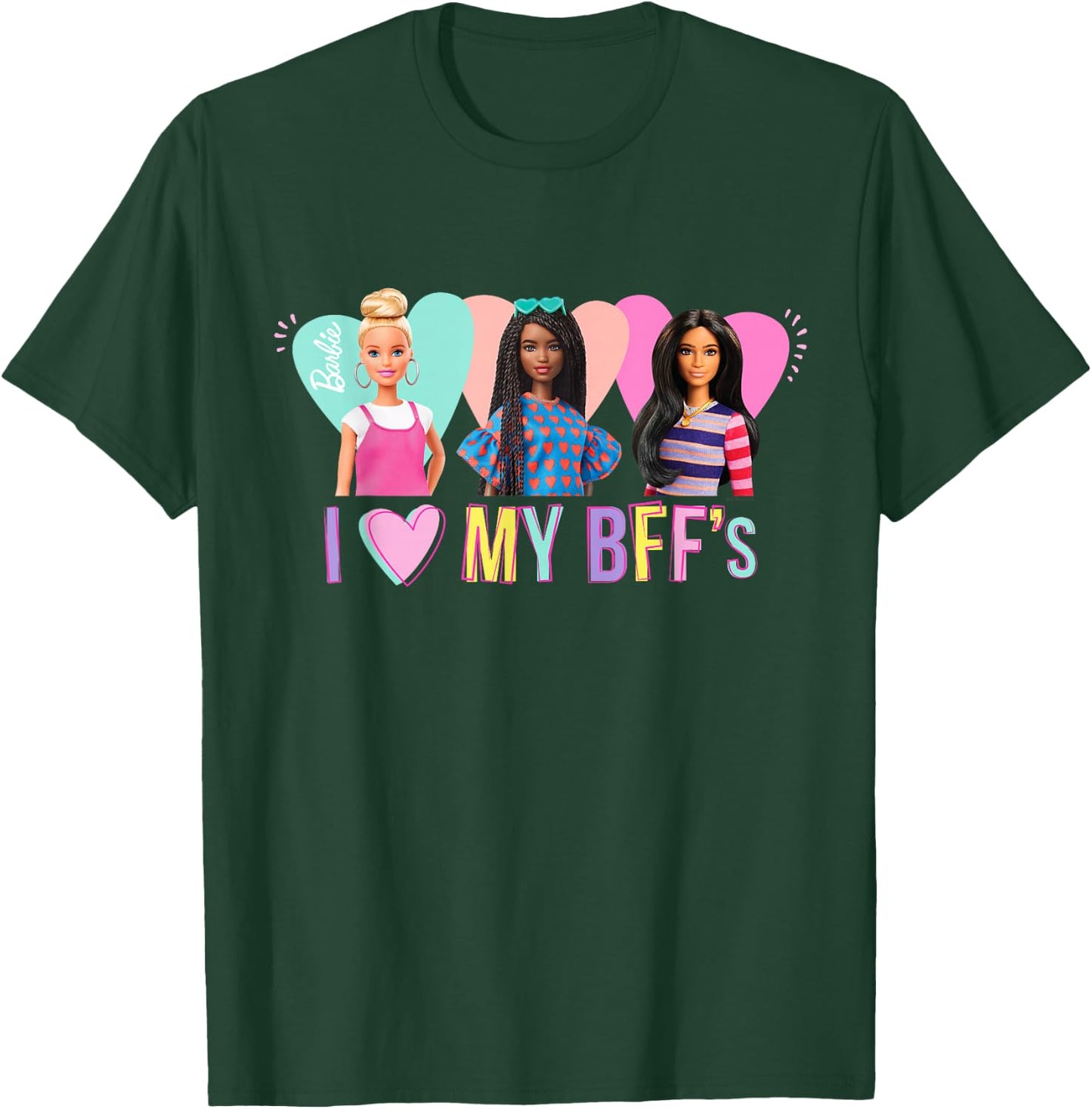 Barbie - I Love My BFF's T-Shirt - T-Shirt | Forest