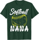 Softball Nana Family Matching Players Mothers Day T-Shirt - T-Shirt | Forest