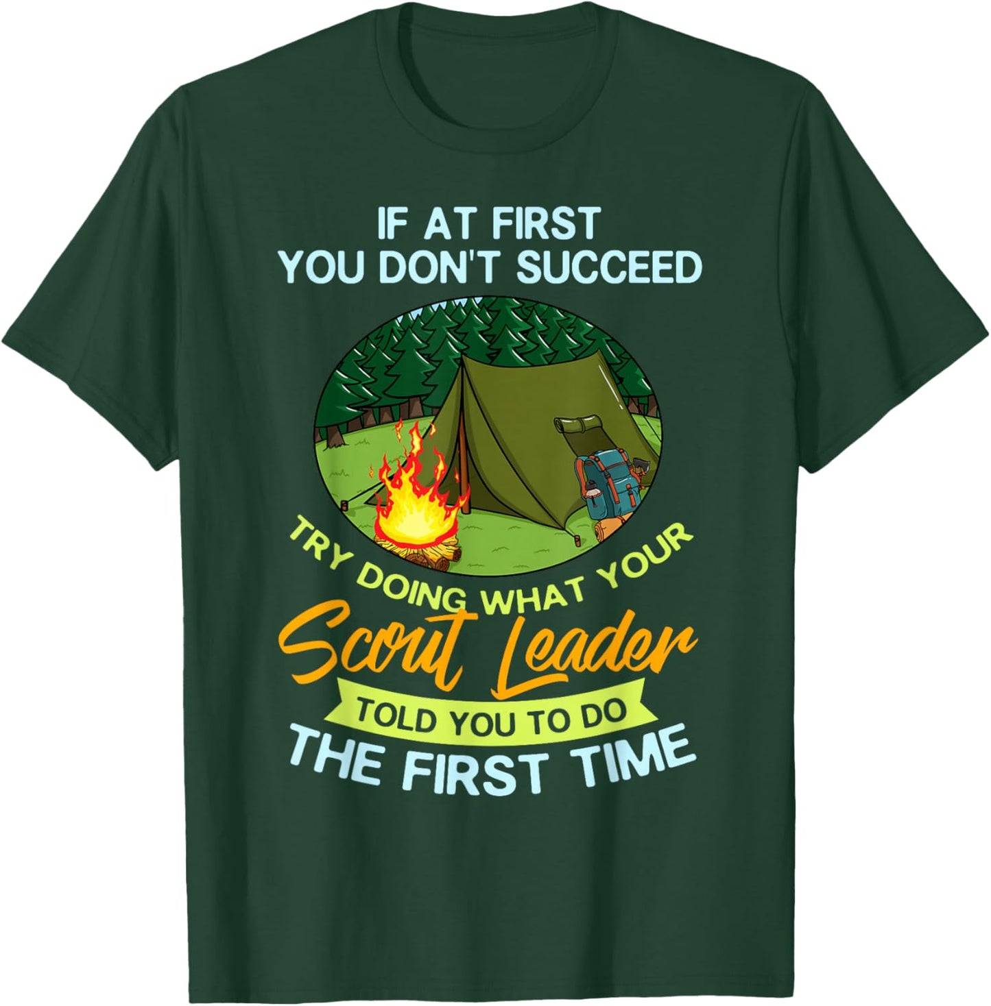 Scout Leader Scouting Guide Knots T-Shirt - T-Shirt | Forest