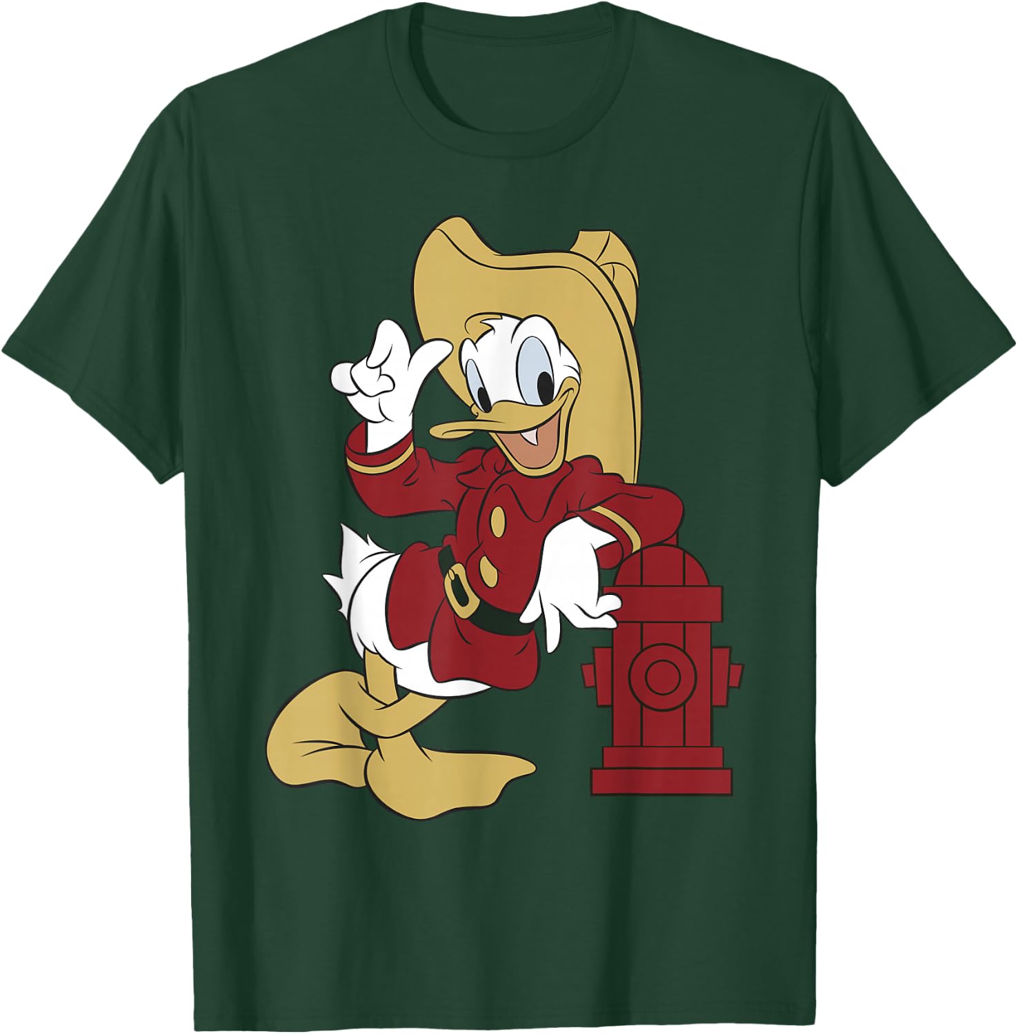 Disney Donald Duck Firefighter Outfit T-Shirt - T-Shirt | Forest