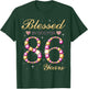 Blessed By God For 86 Years Old Birthday Party T-Shirt - T-Shirt | Forest