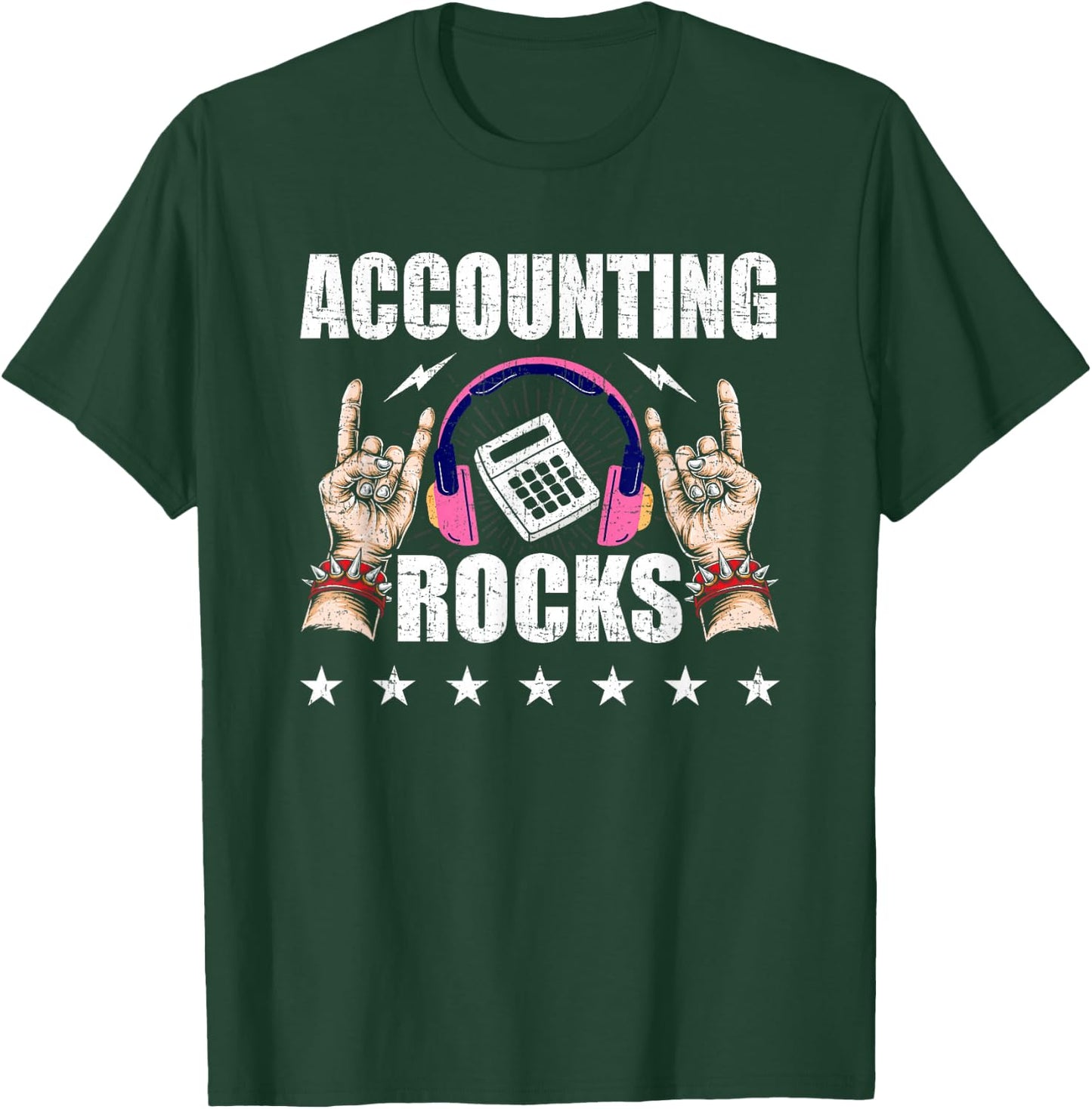 Accounting Rocks Accountant CPA Accountants T-Shirt - T-Shirt | Forest