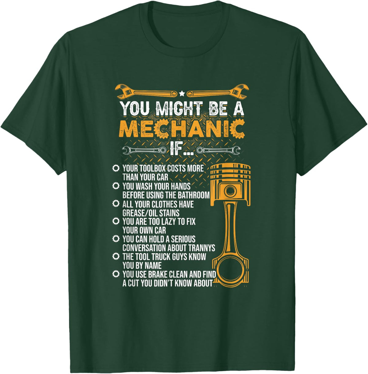 Funny Mechanic Gifts Shirt You Might Be A Mechanic If T-Shirt - T-Shirt | Forest
